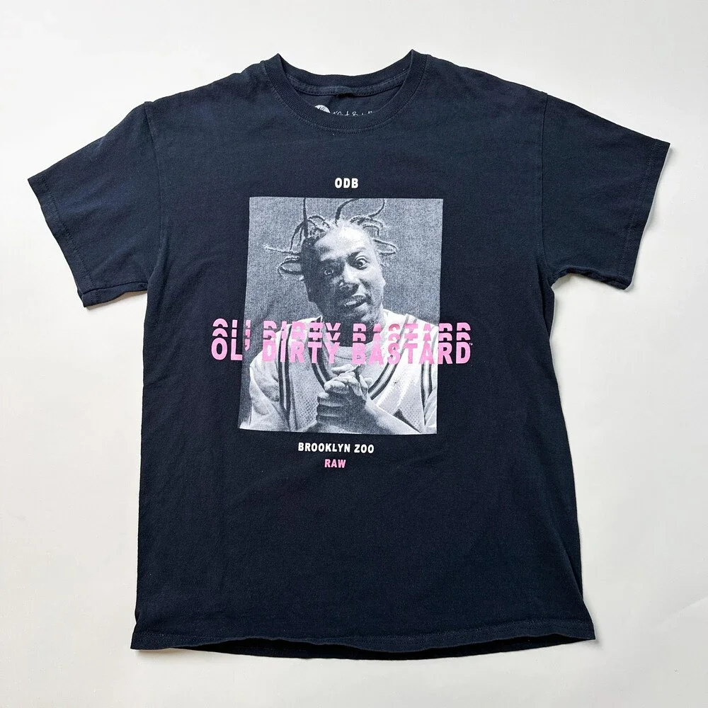 Ol Dirty Bastard Shirt Mens Small Black Rap Hip Hop Brooklyn Zoo RAW ODB Tee